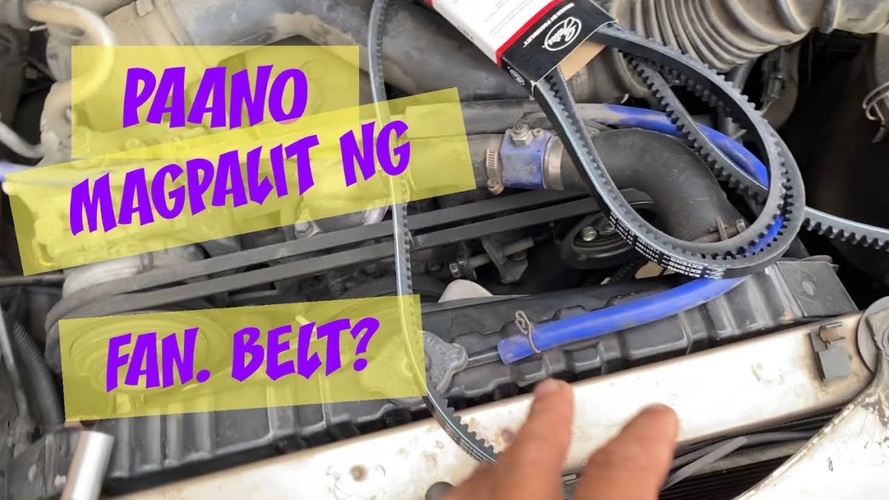 Isuzu Fuego | Hilander | Paano Palitan Ang Fan Belt?