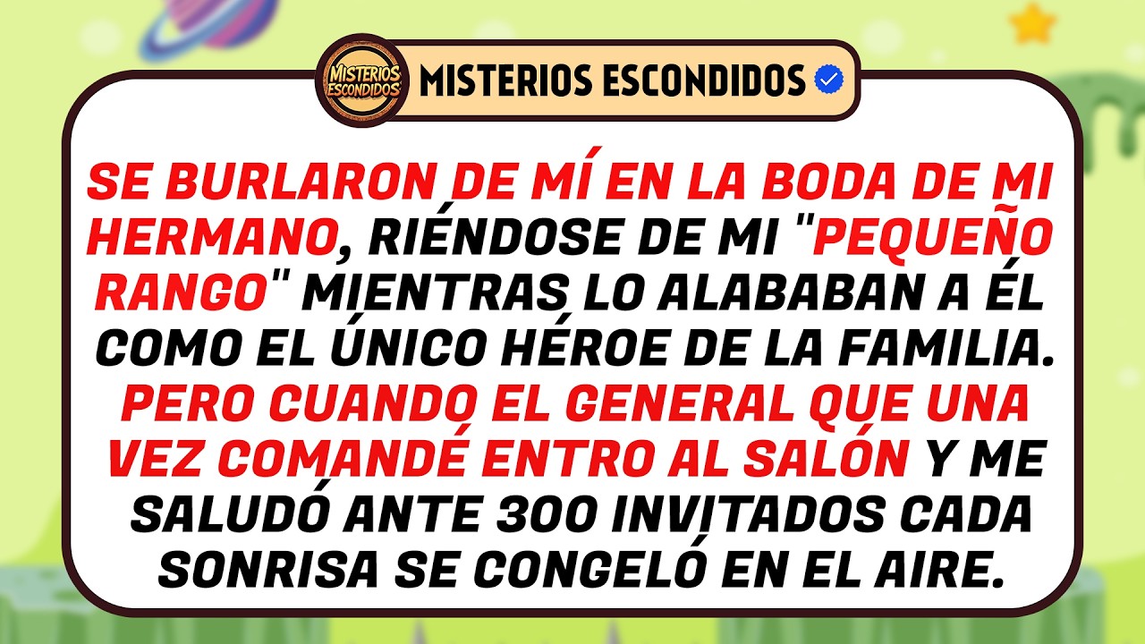 En La Boda De Mi Hermano, Todos Se Burlaron De Mí Hasta Que Su General Me Honró Ante Todos