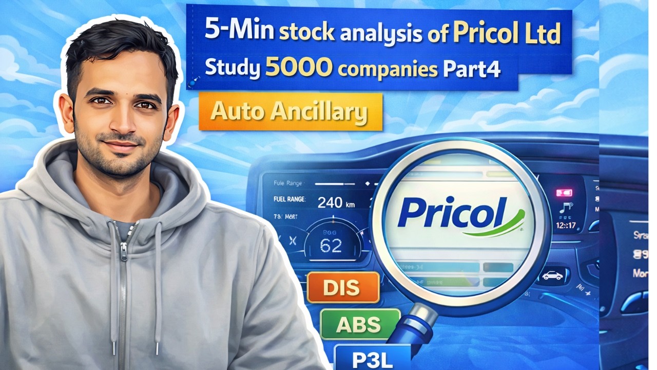 5-Min stock analysis of Pricol Ltd | Study 5000 companies Part4