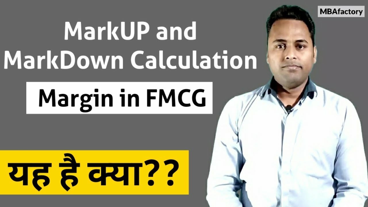 MarkUP and MarkDown Calculation in FMCG | Explained with Example in Hindi🔥