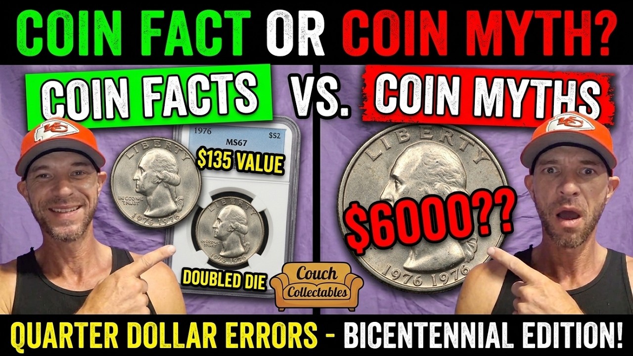 Coin Facts vs. Coin Myths Episode 23. | Rare Error Coins Worth A FORTUNE! (Check Your Pocket Change)