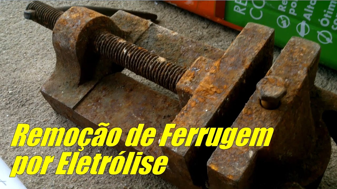 Remoção de ferrugem por eletrólise - Rust removal by Electrolysis