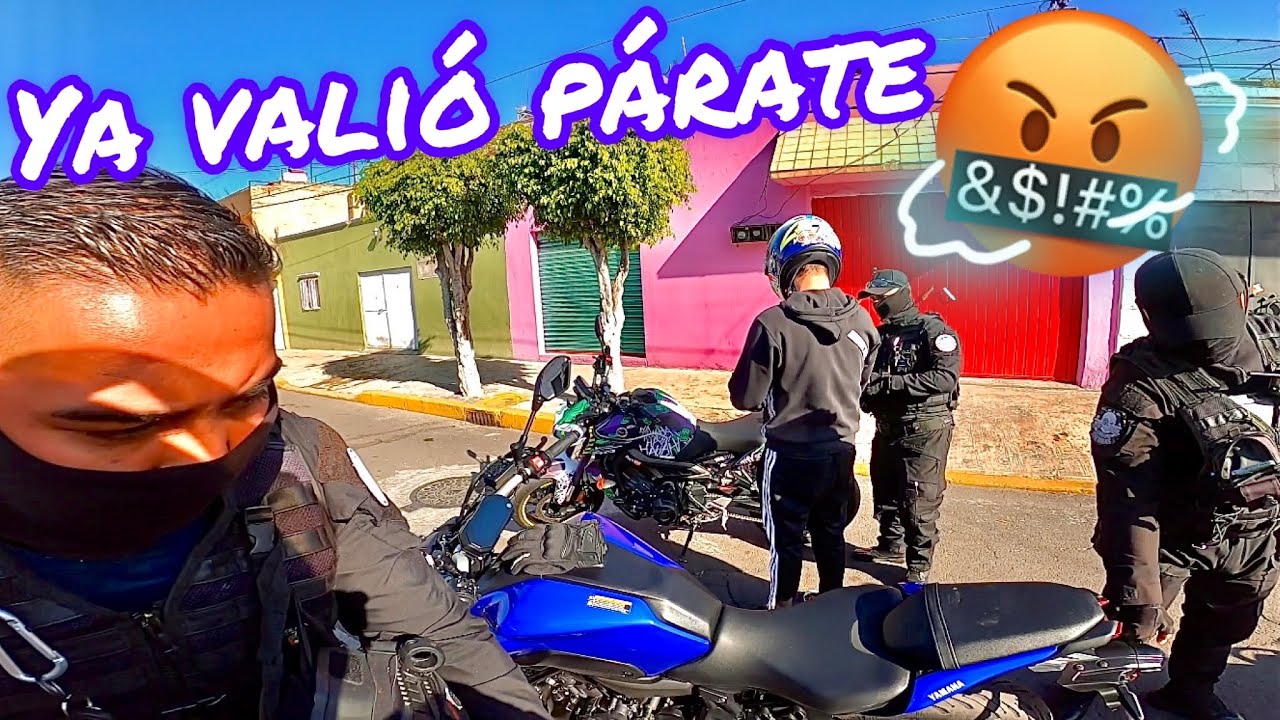 Que te pares 🤬 nos d3tien3n en la mt09 y en la mt07 🔥 observaciones diarias motovlog