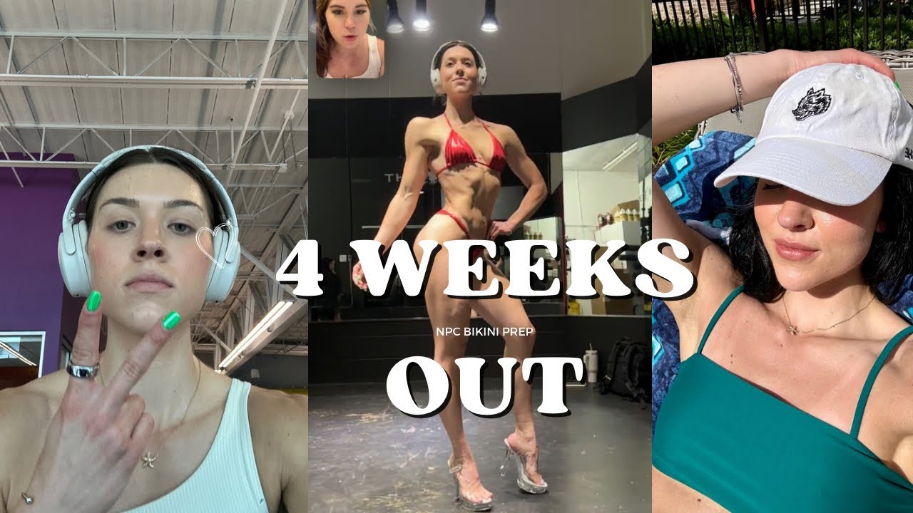 NPC BIKINI PREP: 4 weeks out, spend the weekend with me, rambling thoughts