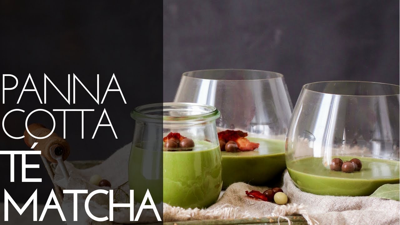 Panna cotta de té Matcha | RECETA SALUDABLE | Delicious Martha