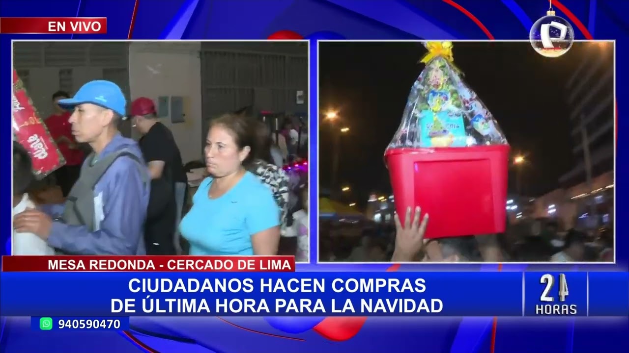 Cercado de Lima: ciudadanos realizan compras de última hora en Mesa Redonda