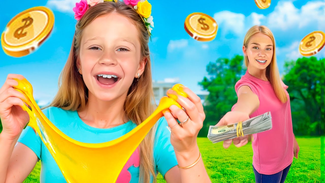 Nastya Vende Slime e Fica Rica! Nastya aprende a ganhar dinheiro. Novas histórias para crianças