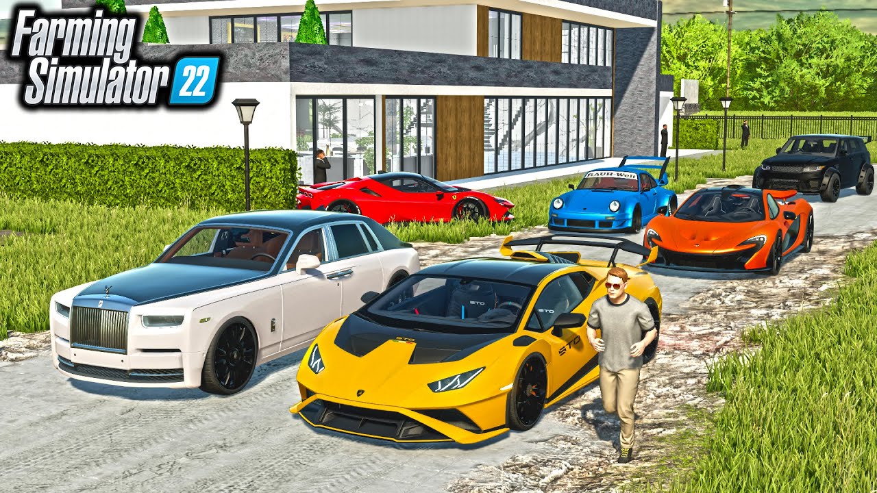 VALET STEALS CARS AT MANSION PARTY! ($18,000,000 BUGATTI, LAMBORGHINI, MCLAREN) | FS22