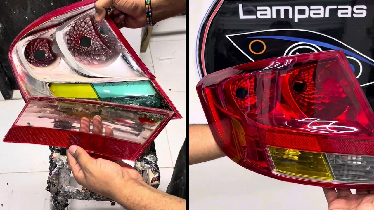 Como reparar faro de coche 