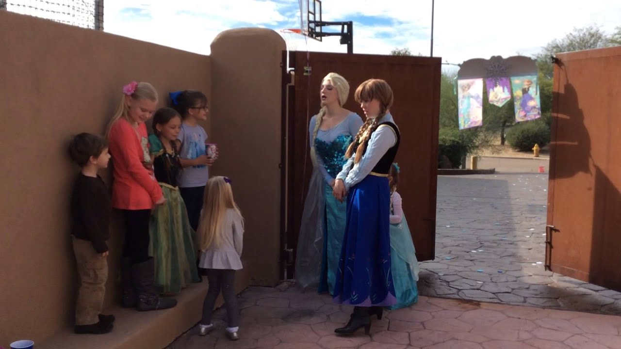 Elsa & Anna arrive @ Kassidy's 4th BD