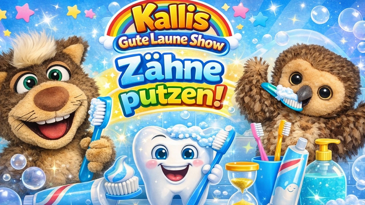 Warum müssen wir Zähne putzen?  Kalli & Martha erklären es! | Kallis Gute Laune Show