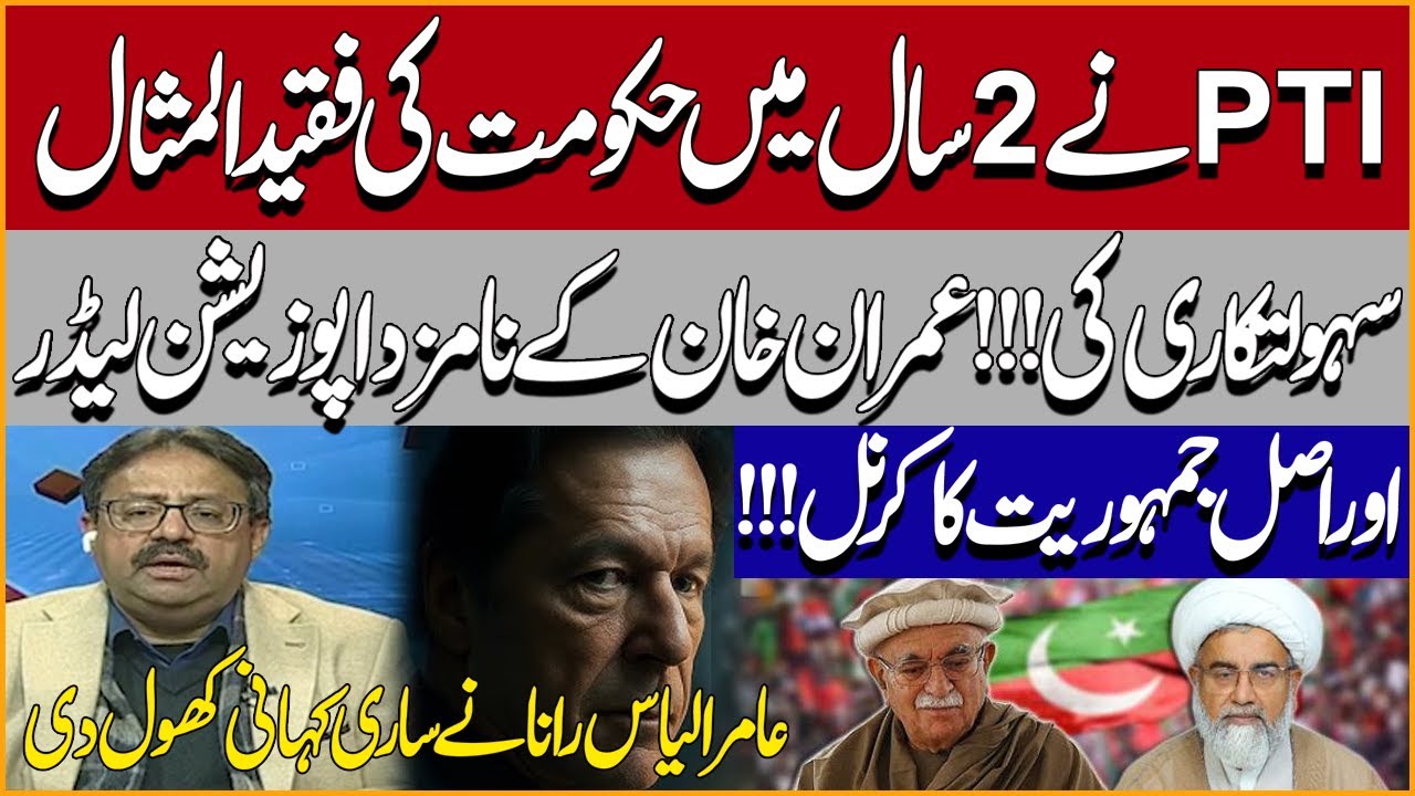PTI Facilitates Govt In Two Years! Imran Khan Nominated Opposition Leaders|Amir Ilyas Rana Analysis