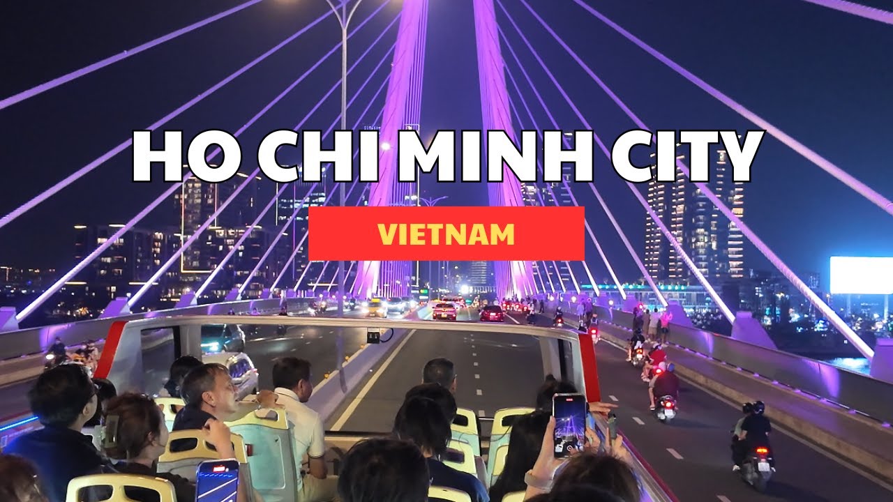1-Hour Saigon Night Tour | Hop-on Hop-off Bus | Explore Vietnam’s Most Modern City