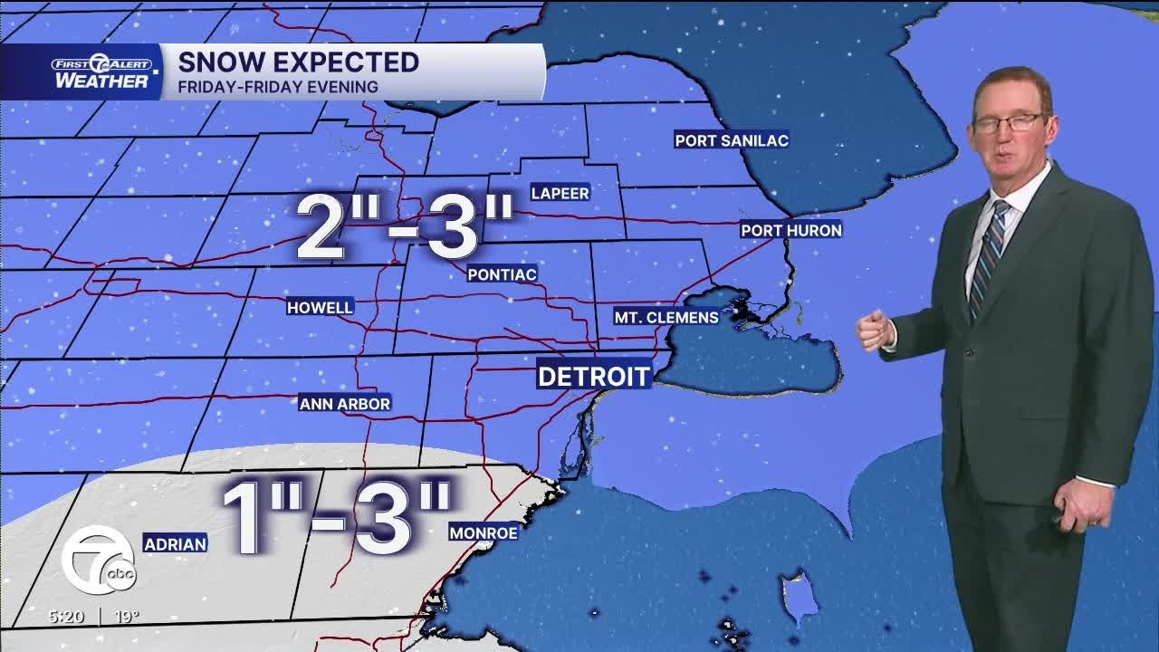 More snow on Friday