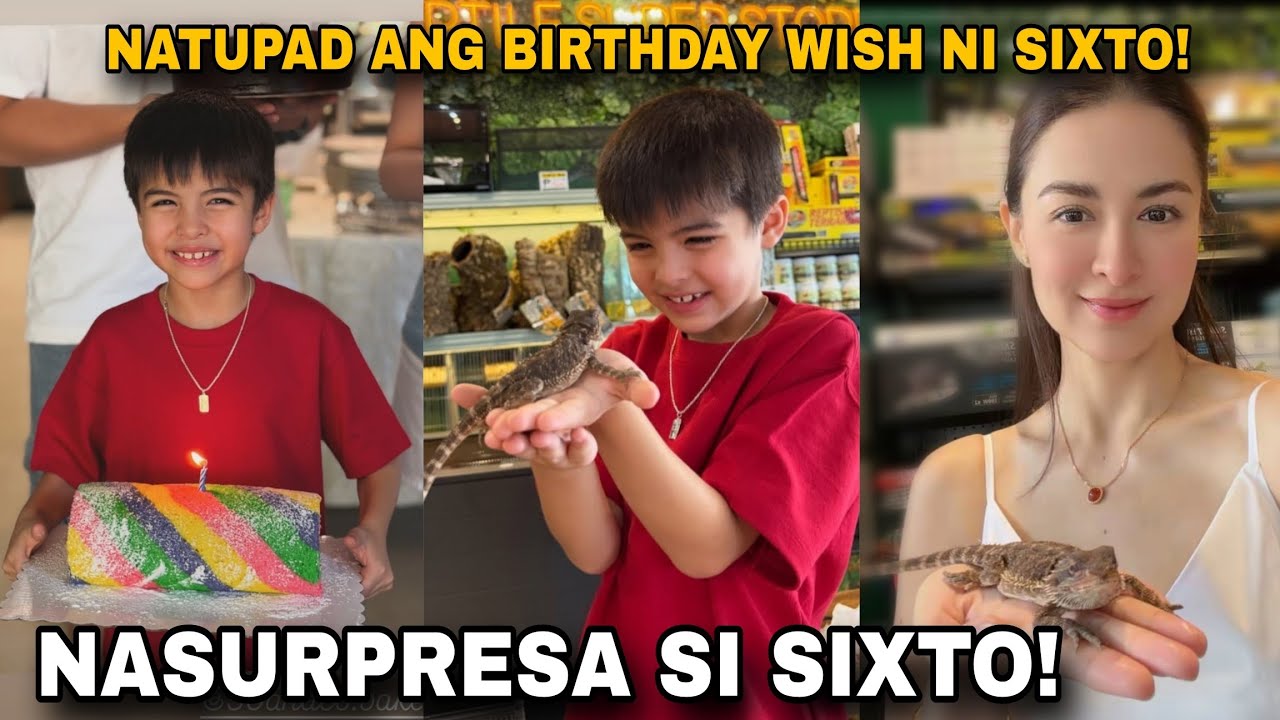 MARIAN RIVERA SINORPRESA SI SIXTO DANTES NG MAAGANG 7TH BIRTHDAY