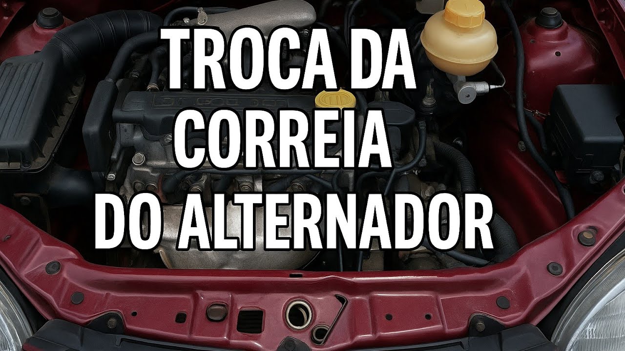 Trocando a correia do alternador do Corsa Wind