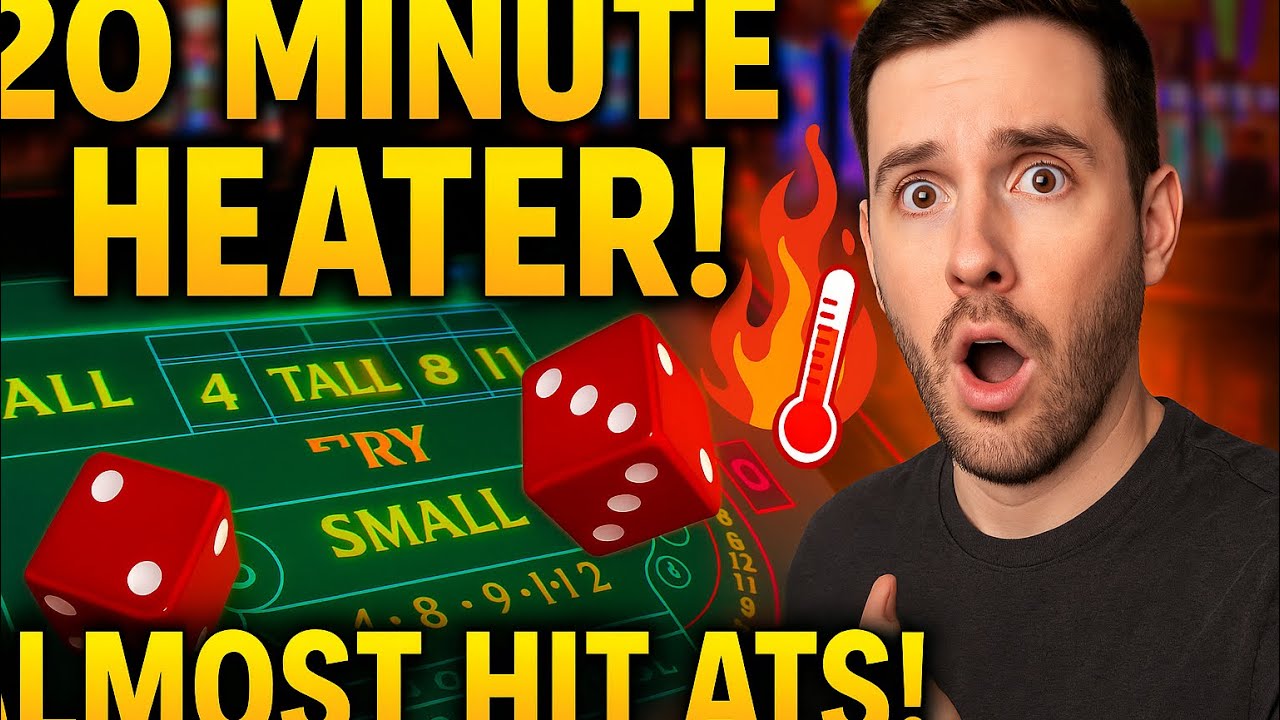 20 Minute Craps Heater! So Close to All Tall Small | Vegas Stadium Craps