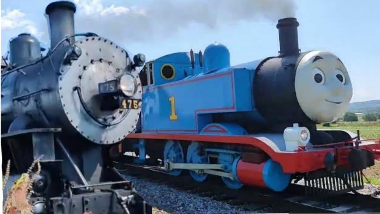 Thomas with no paint splatters and N&W 475 before its accident 2022