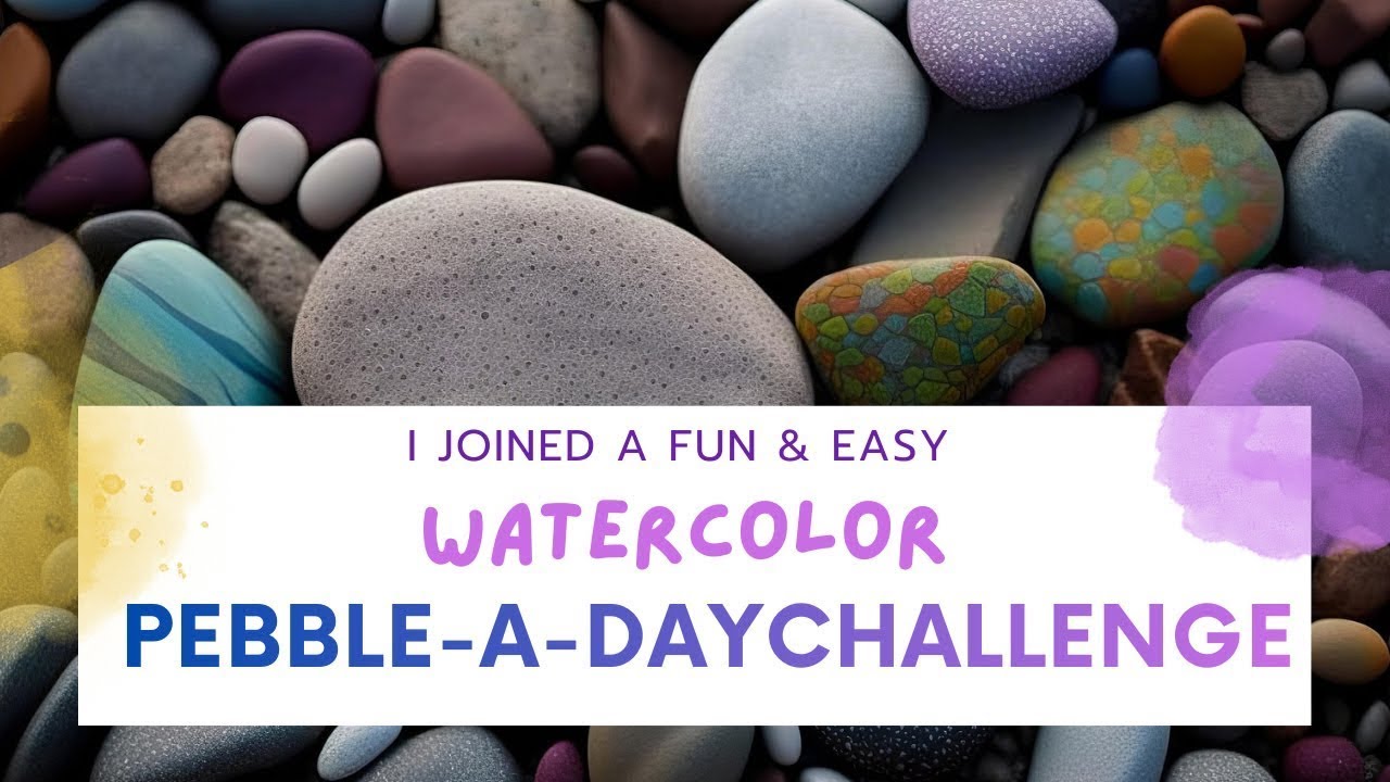 Я присоединилась к челленджу Pebble-A-Day от Mixed Media and Beyond | Акварельная живопись | Дани...