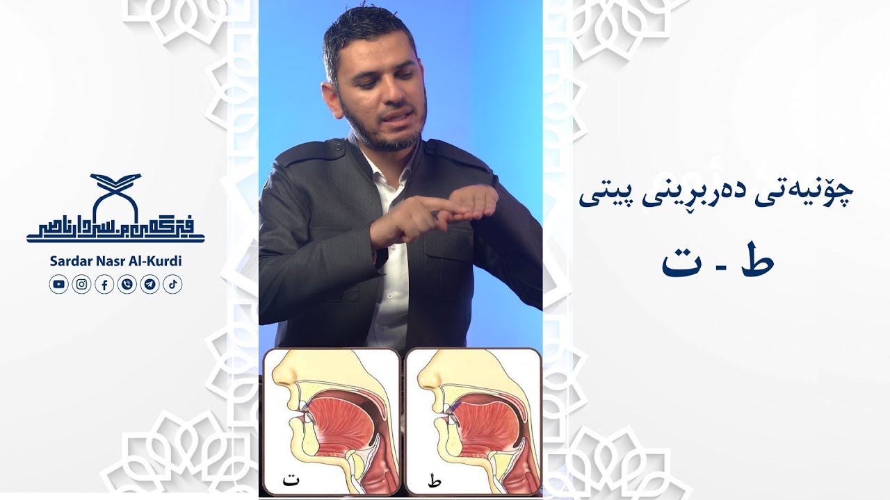دەربڕینی پیتی (ط - ت)راستکەوە لەسوڕەتی الفاتحة