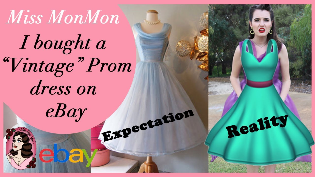 I bought a "vintage" prom dress on eBay - Miss MonMon