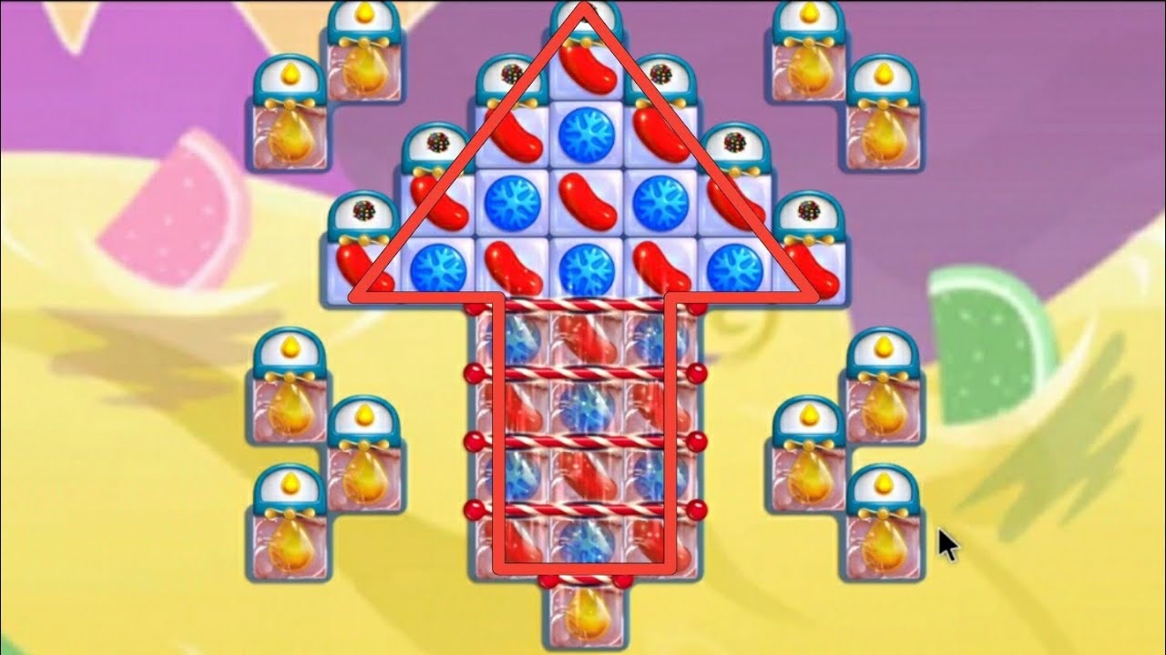 Candy Crush Saga - Red + Blue Candy Combo || #candycrushsaga