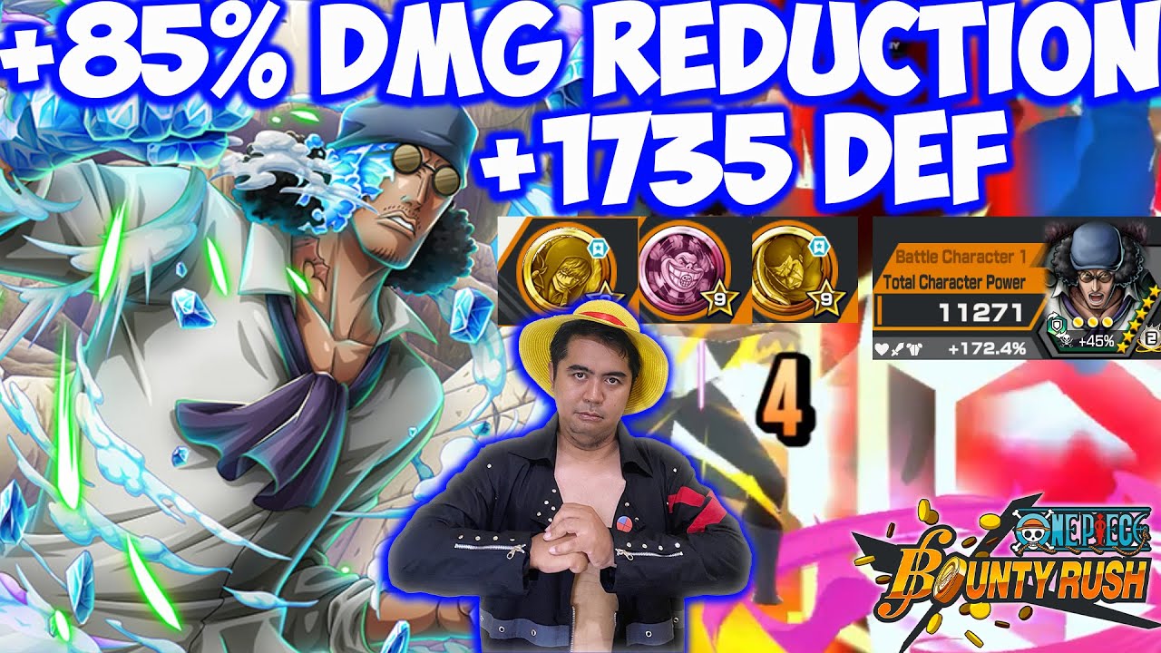 KERAS BOS !!!! EX Kuzan Cuma Kena 4 Damage Dari BlueHole EX Garp 🔥🔥- One Piece Bounty Rush