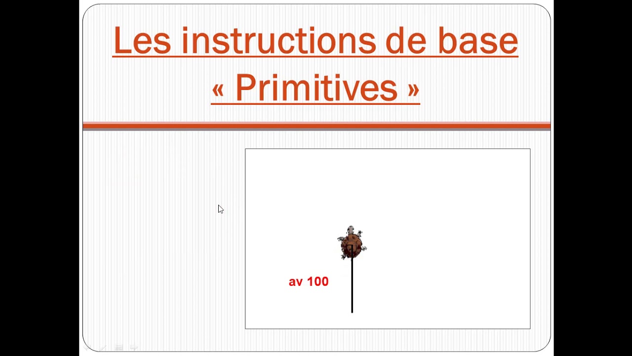 La Programmation LOGO (Les Primitives 1)