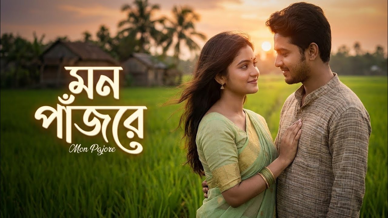 মন পাঁজরে ❤️ Mon Pajore | চোখে চোখে প্রেমের গল্প | Heart Touching Romantic Bangla Song 2026