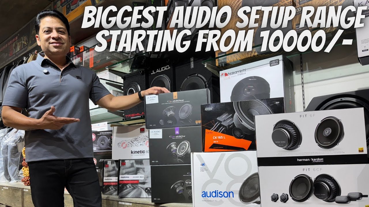AUDIO RANGE STARTING FROM 10,000/- |HARMAN KARDON JL AUDIO, MOREL, AUDISON, HERTZ, DB DRIVE |