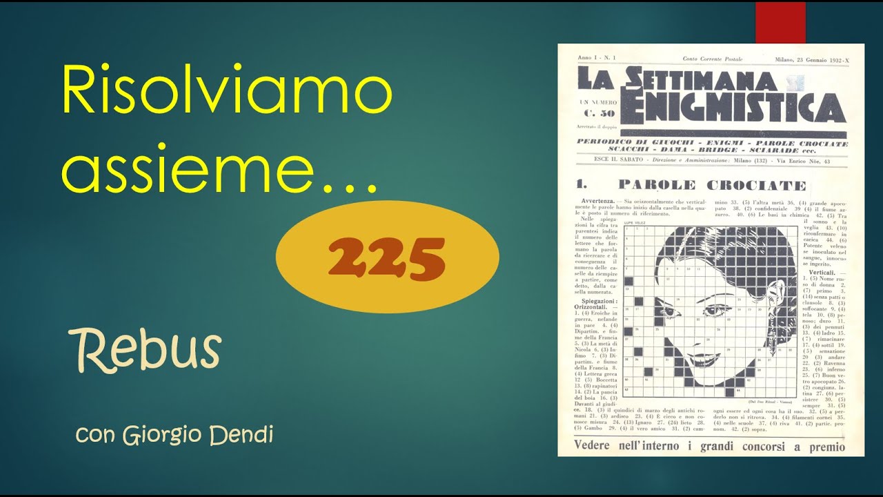 Risolviamo con Alfredo un REBUS del Concorso Rebus?