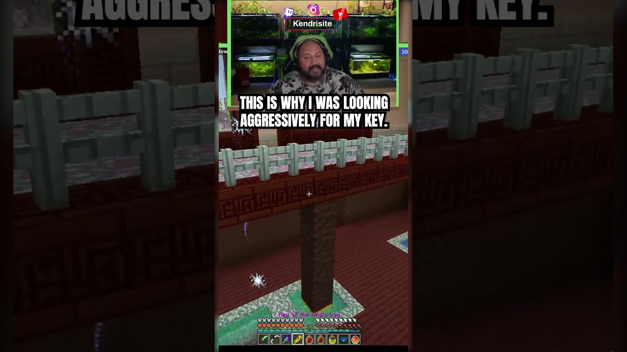 This is why I needed my key. It's a special key! #clips #shorts #reels #minecraft #minecraftmemes