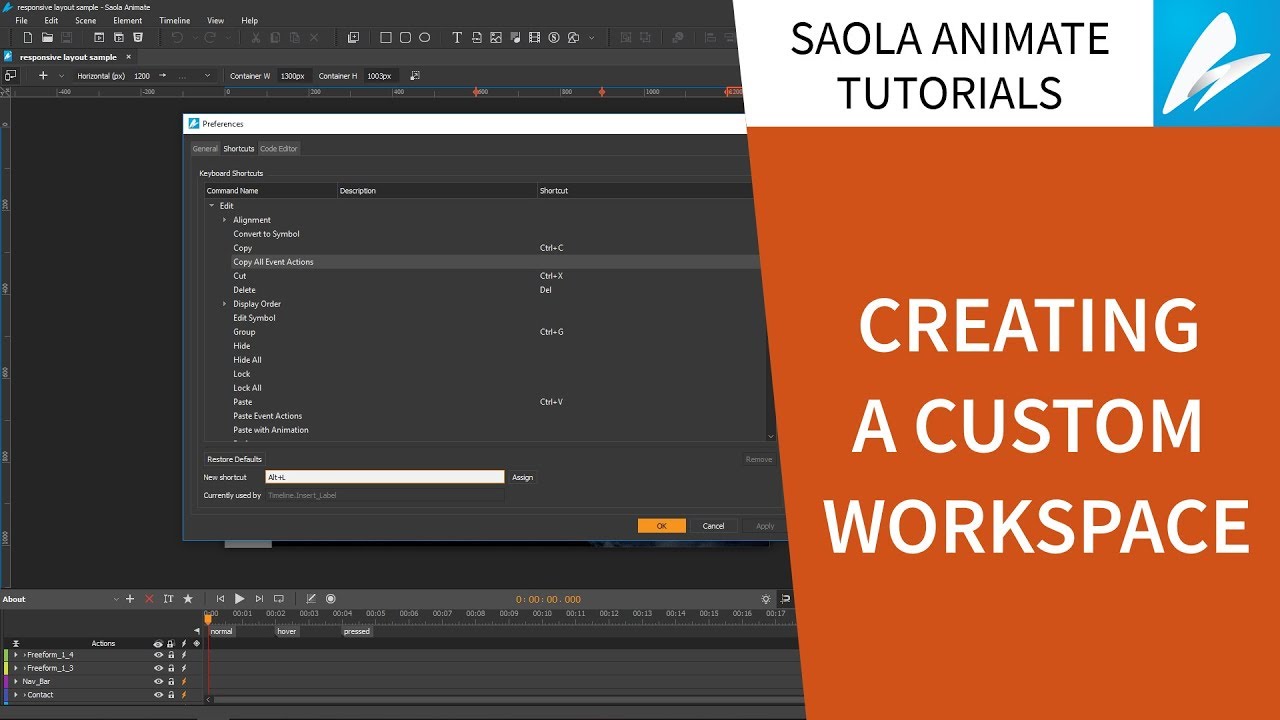 Creating a Custom Workspace - Saola Animate