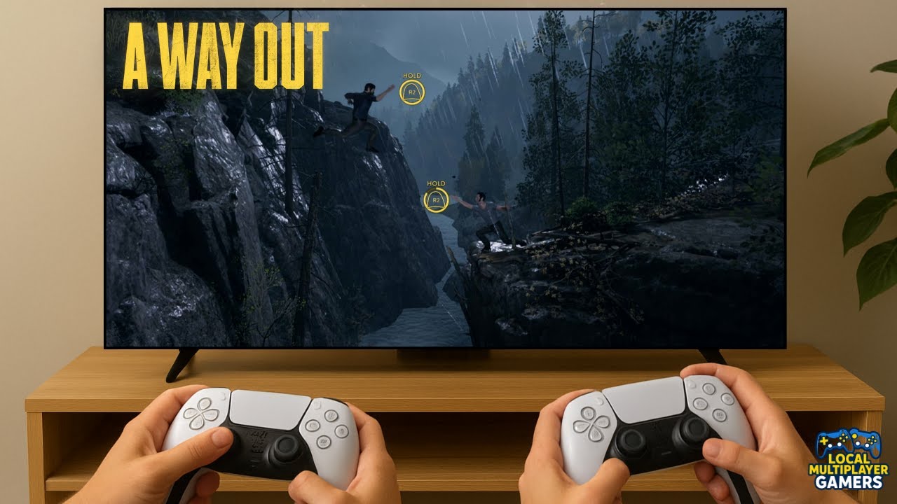 A Way Out - Escaping The Police | 2 Players Split Screen Gameplay on PS5