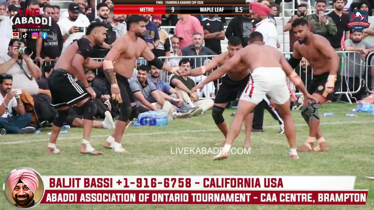 FINAL MATCH - 2026 Canada Kabaddi National Kabaddi Association of Ontario Tournament