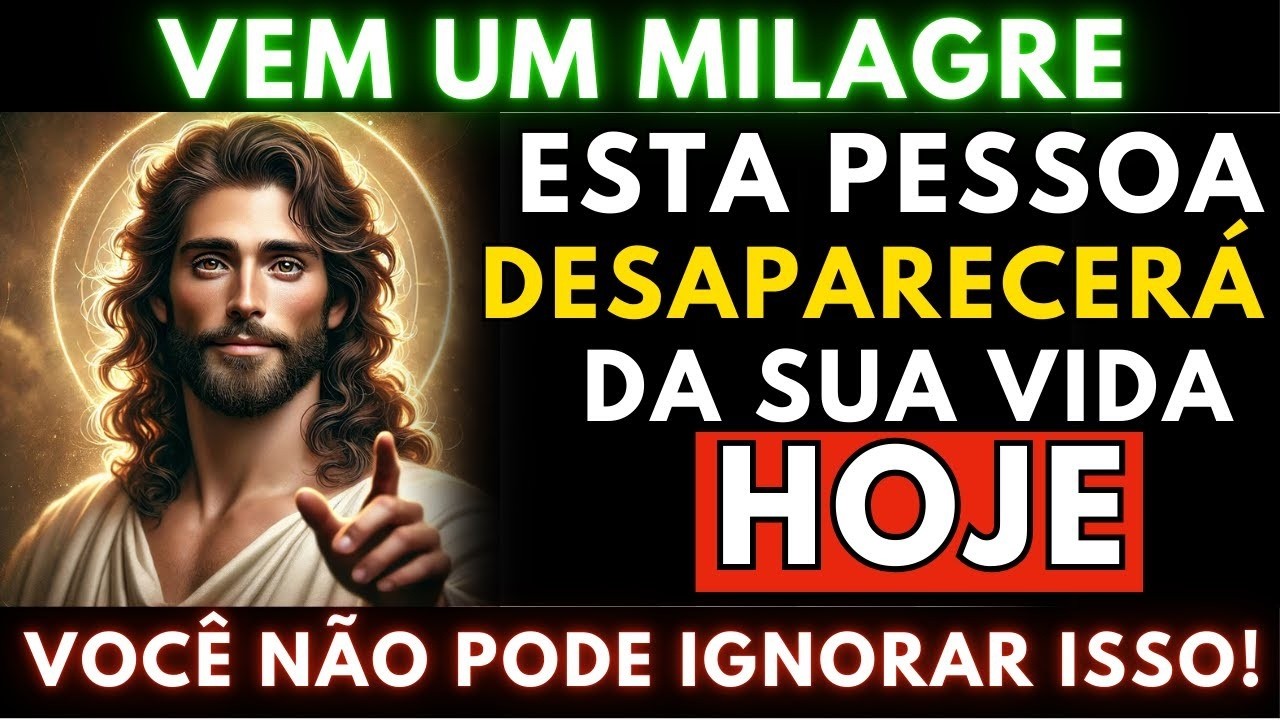 DEUS DIZ_ UMA PESSOA DESAPARECERÁ DA SUA VIDA. NÃO IGNORE, ALGO GRANDE ESTÁ PARA ACONTECER 🙏