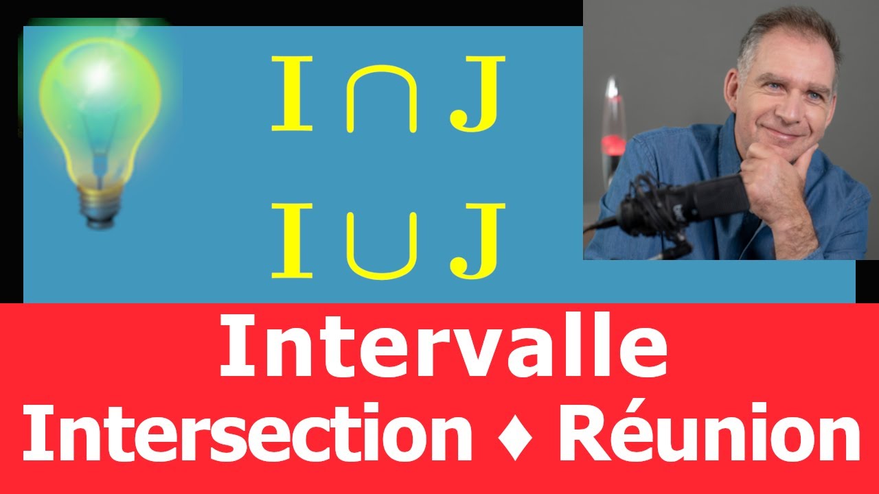 Intersection et réunion de 2 intervalles • Cours Mathématiques Seconde • I∩J I∪J