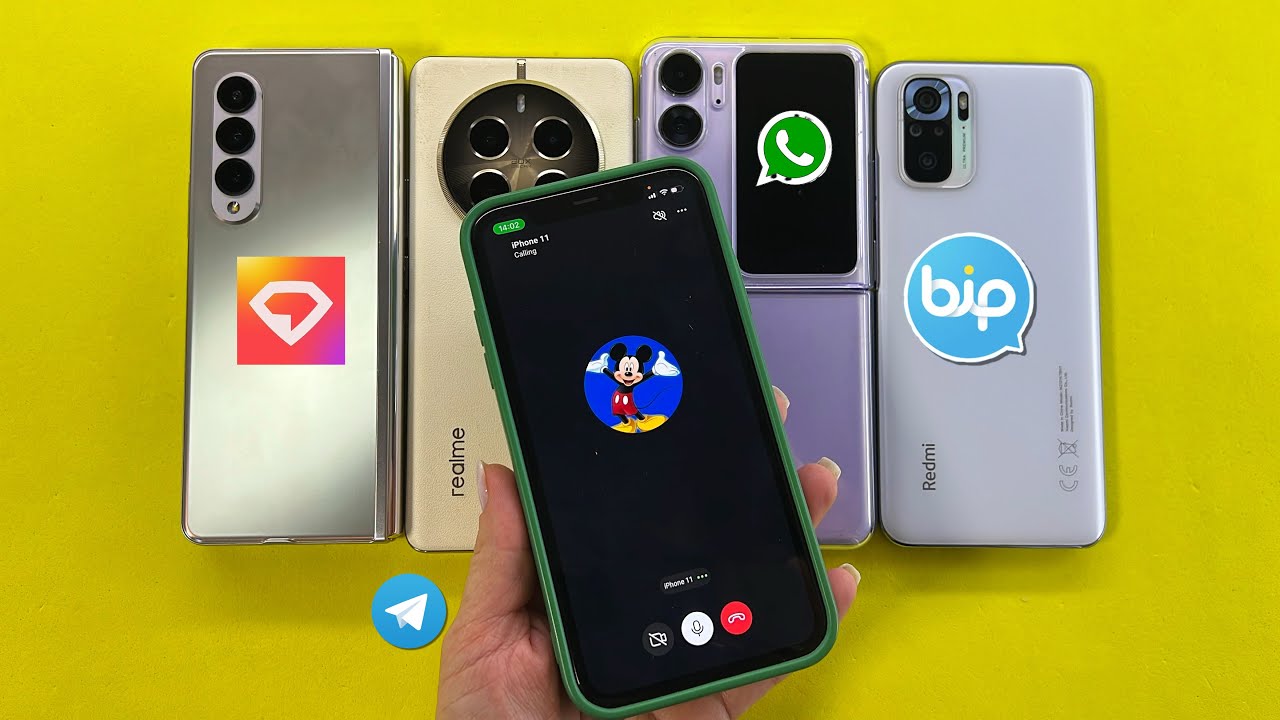 Social Media WhatsApp+Telegram+BIP+GemSpace Incoming Outgoing Call iPhone,Samsung,OPPO,Xiaomi,Realme