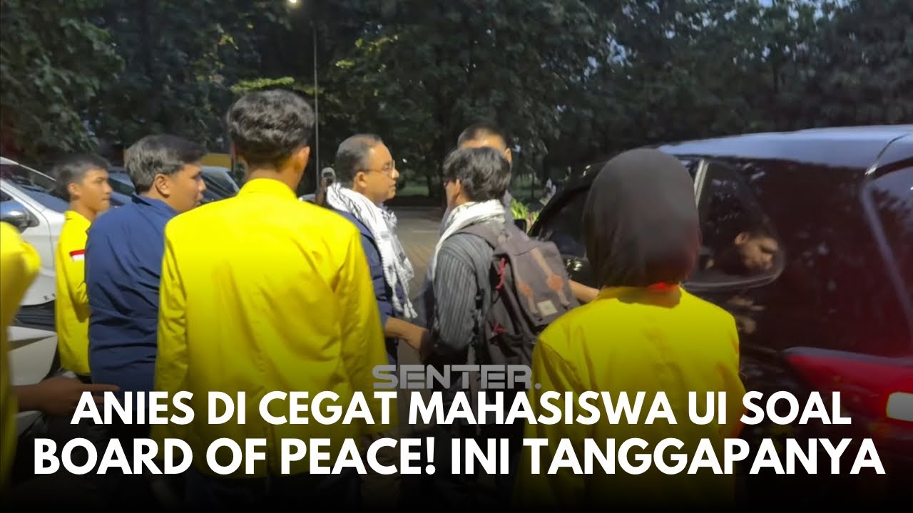 ABAH ANIES DI CEGAT MAHASISWA UI SOAL BOARD OF PEACE 