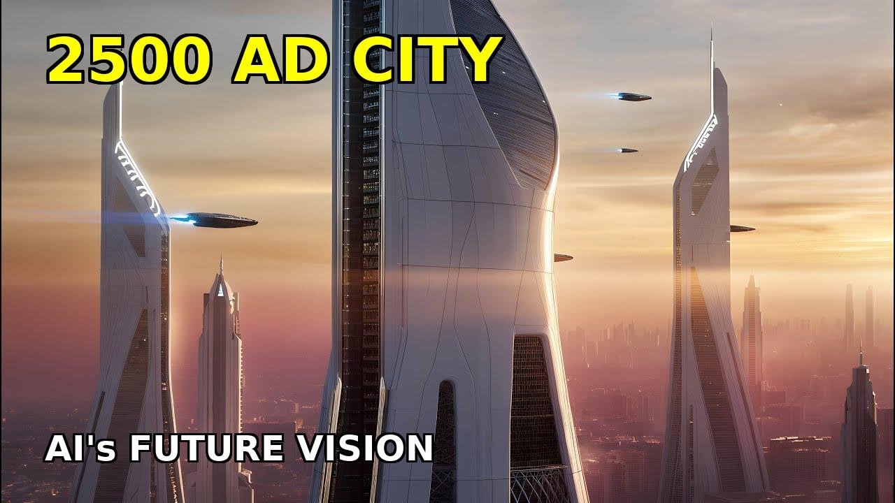 What AI Thinks Earth Will Look Like in 2500 AD (White Future City)