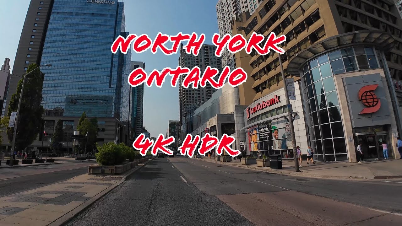 Driving Through North York Toronto CA | Scenic City Tour, Traffic & Landmarks 2025 | 4K HDR