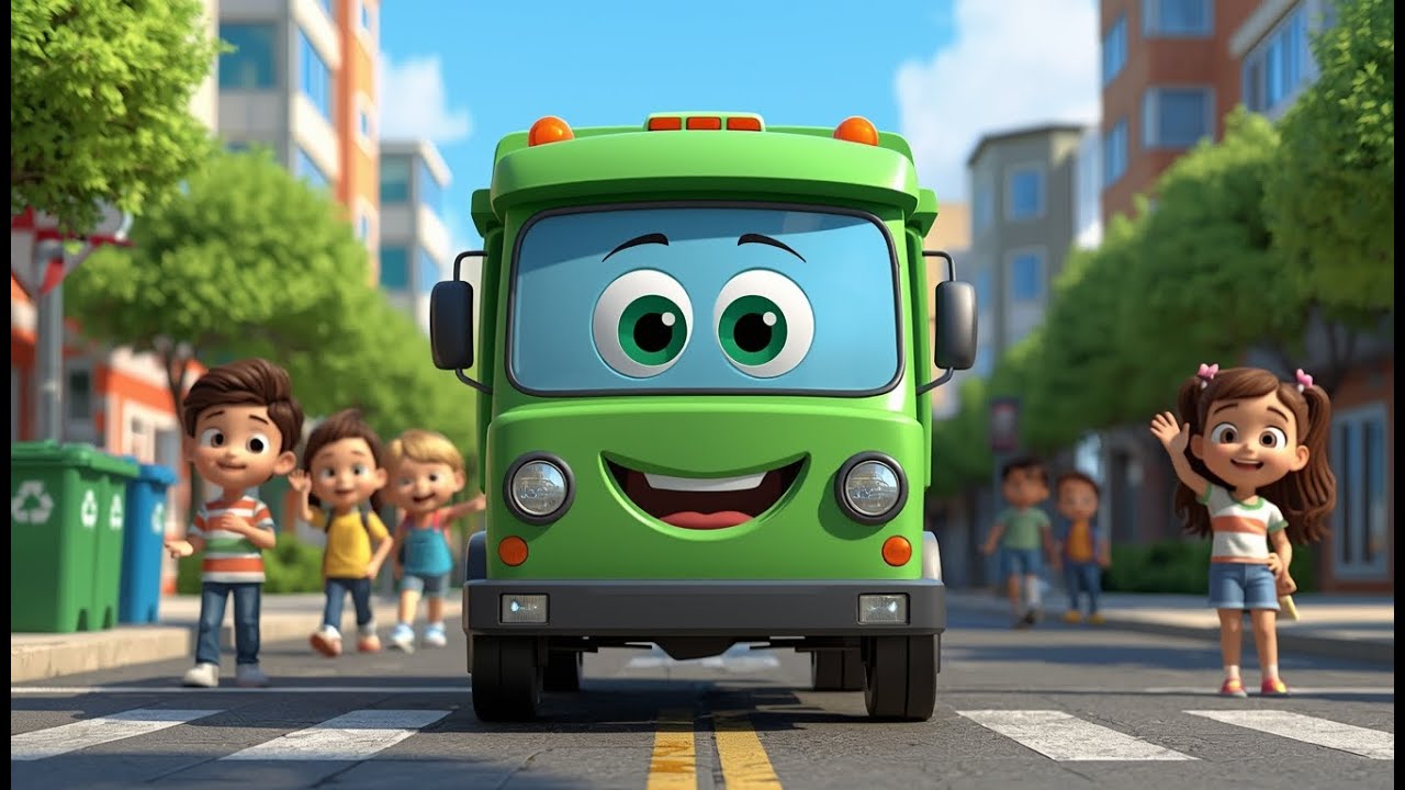 Garbage Truck Song 🚛♻️ | Clean Up Song for Kids | Tiny Trucks TV