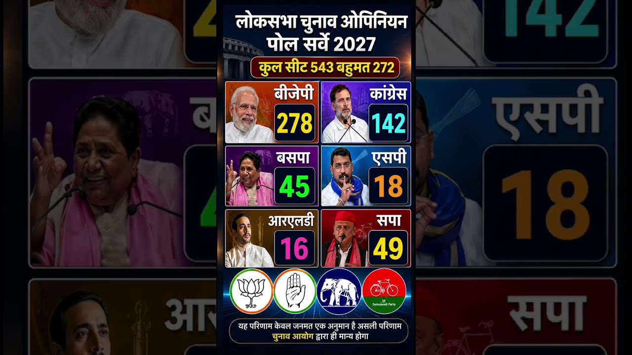 Lok Sabha Elections 2029 Latest Opinion Poll:Who will be next PM? Rahul Gandhi VS ModiBJP #bjp