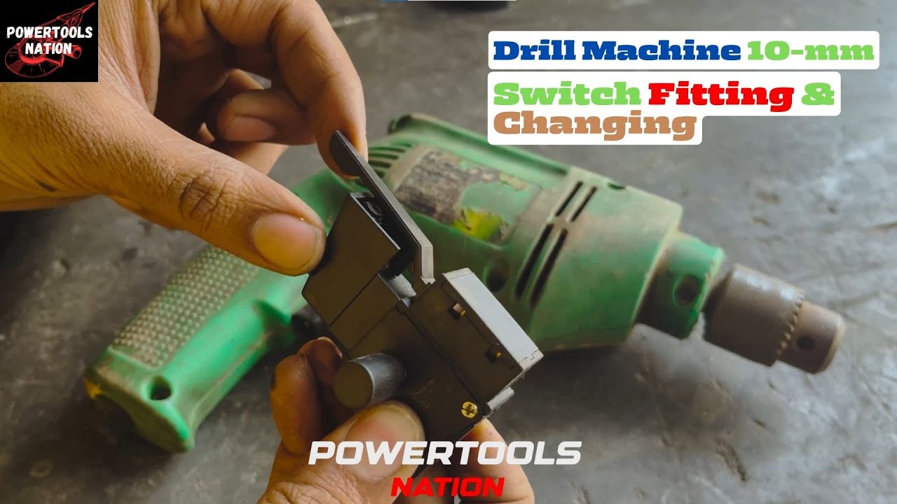 How to change drill machine switch | left right switch | 10-mm Drill machine