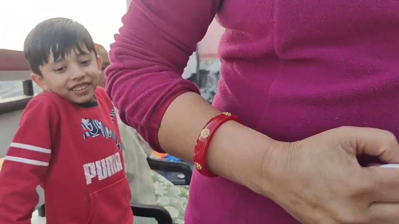 Bacchon ke sath mele ka Maja#bahan aur bhanja aaya Ghar per#bacchon Ne khoob Masti#