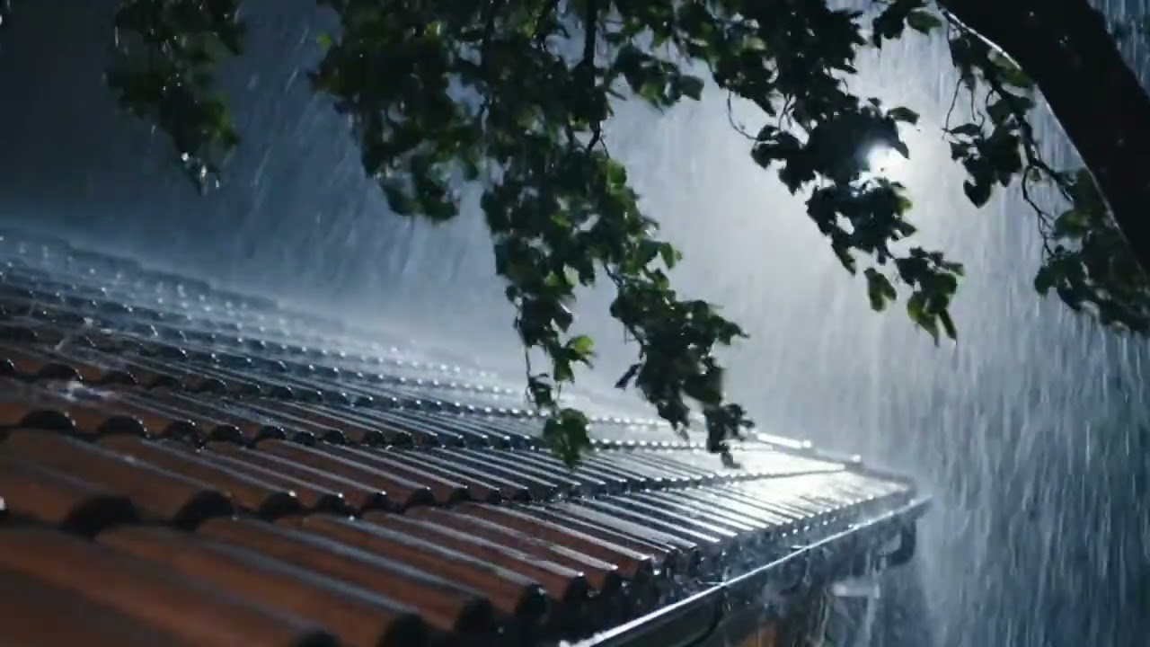 Night Rain Ambience for Sleeping and Studying