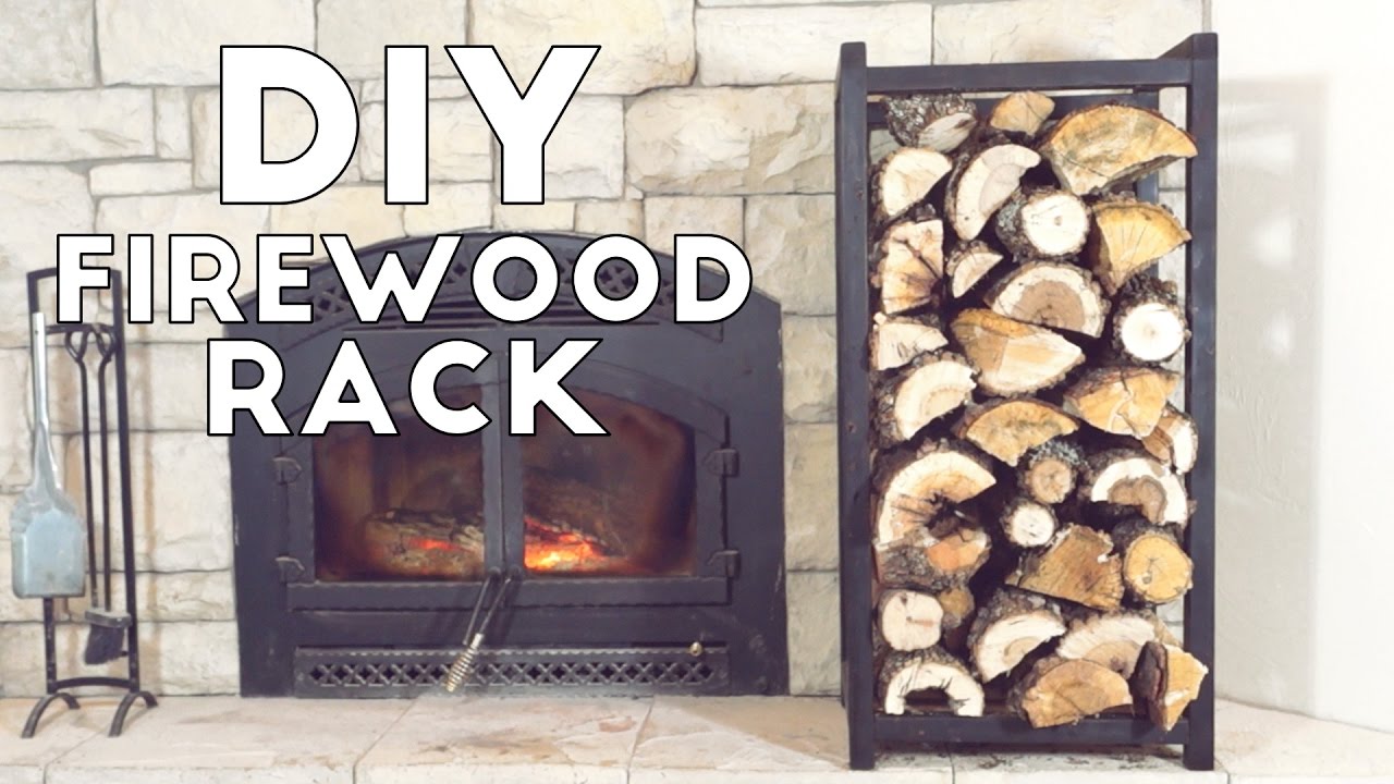 Build A Simple Modern Indoor Fire Wood Rack | Modern Builds | EP. 53