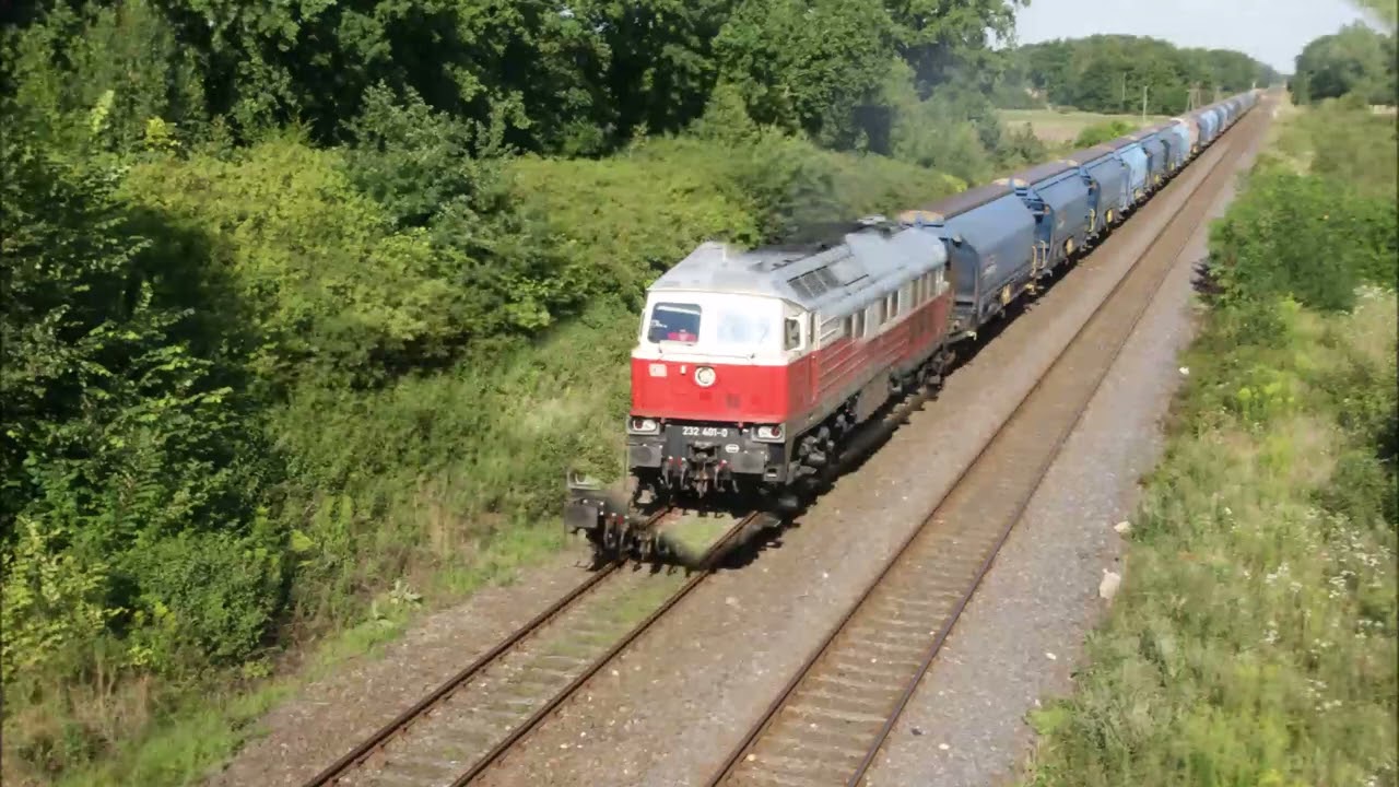 2025.08.07 Kilka pociągów koło Sieniawy Żarskiej