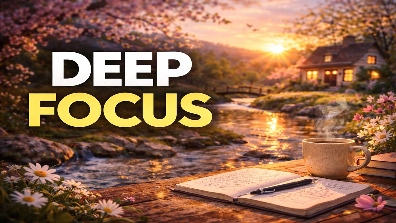 Spring Morning Focus 🌸 3 Hours of Deep Focus Music for Studying & Work