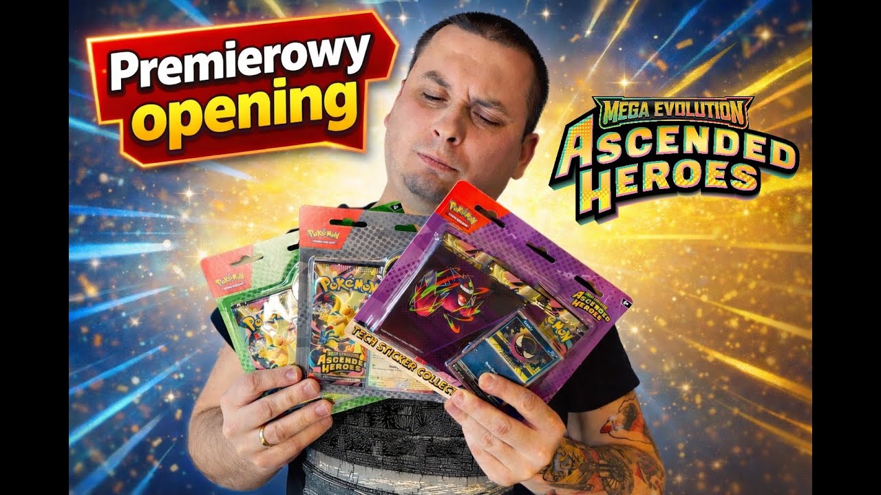 PREMIEROWY OPENING Pokemon Ascended Heroes!💥 Co wpadło z 8 boosterów?!